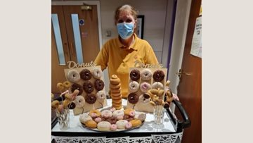 Donuts delight at Dunfermline care home